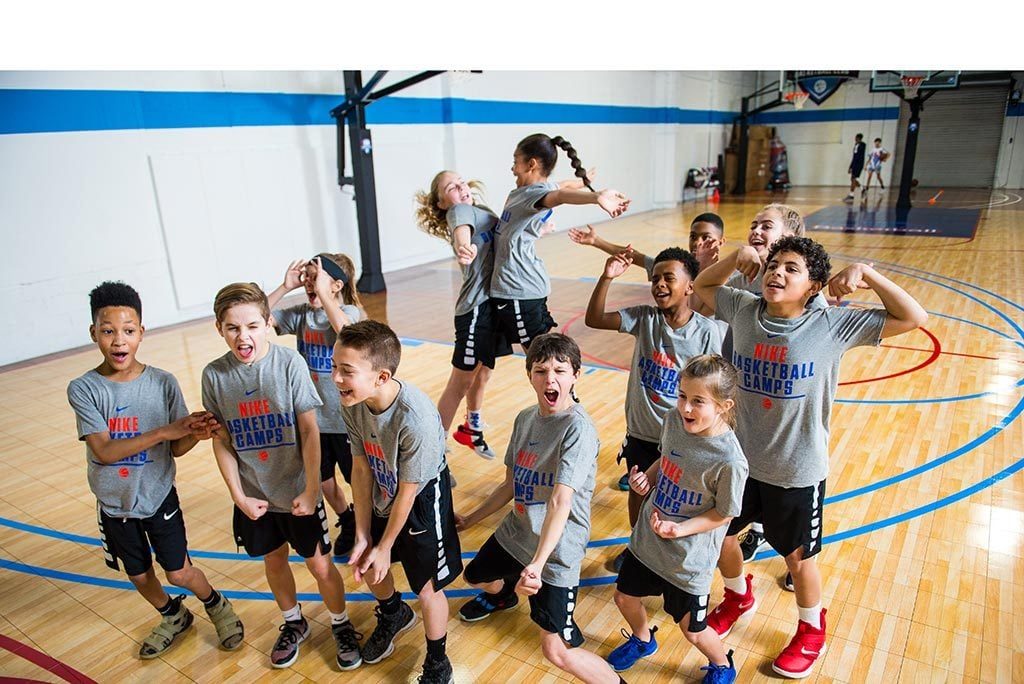 Group basketball training with RCE Skills Academy coaches